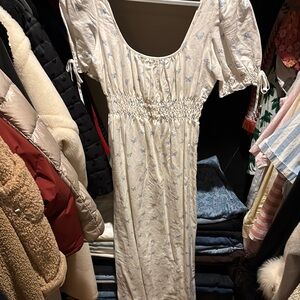 White Floral Maxi Dress